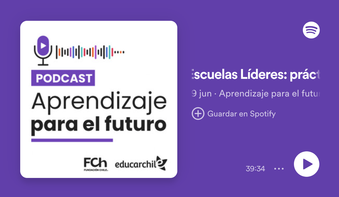 Aprendizaje para el Futuro. Episodio: Red de Escuelas Líderes, prácticas innovadoras para la reactivación educativa.