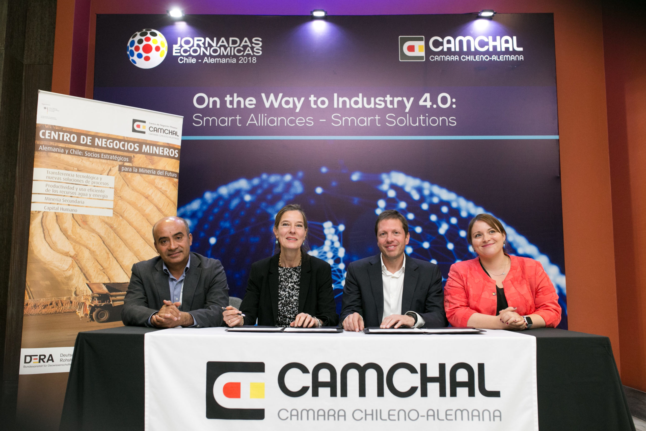 Alianza entre Expande y Camchal buscará promover la asociación entre proveedores chilenos y alemanes en minería.