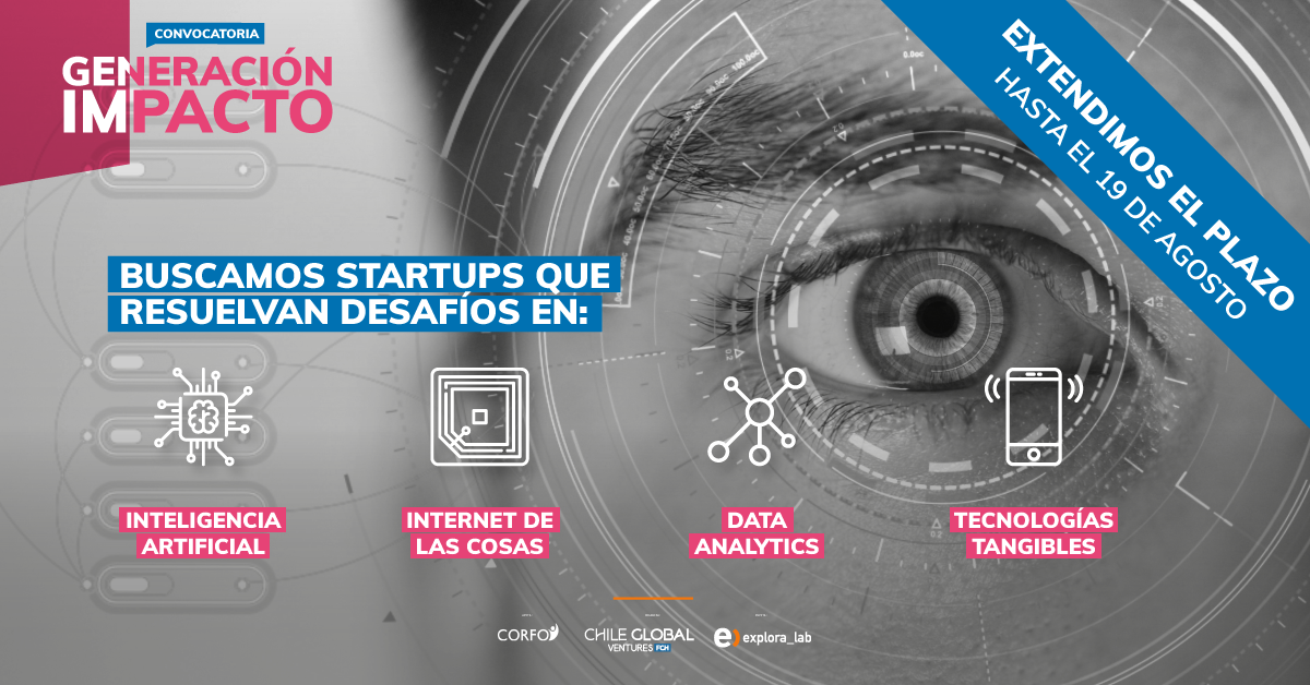 Convocatoria #GeneracionImpacto extiende su plazo una semana