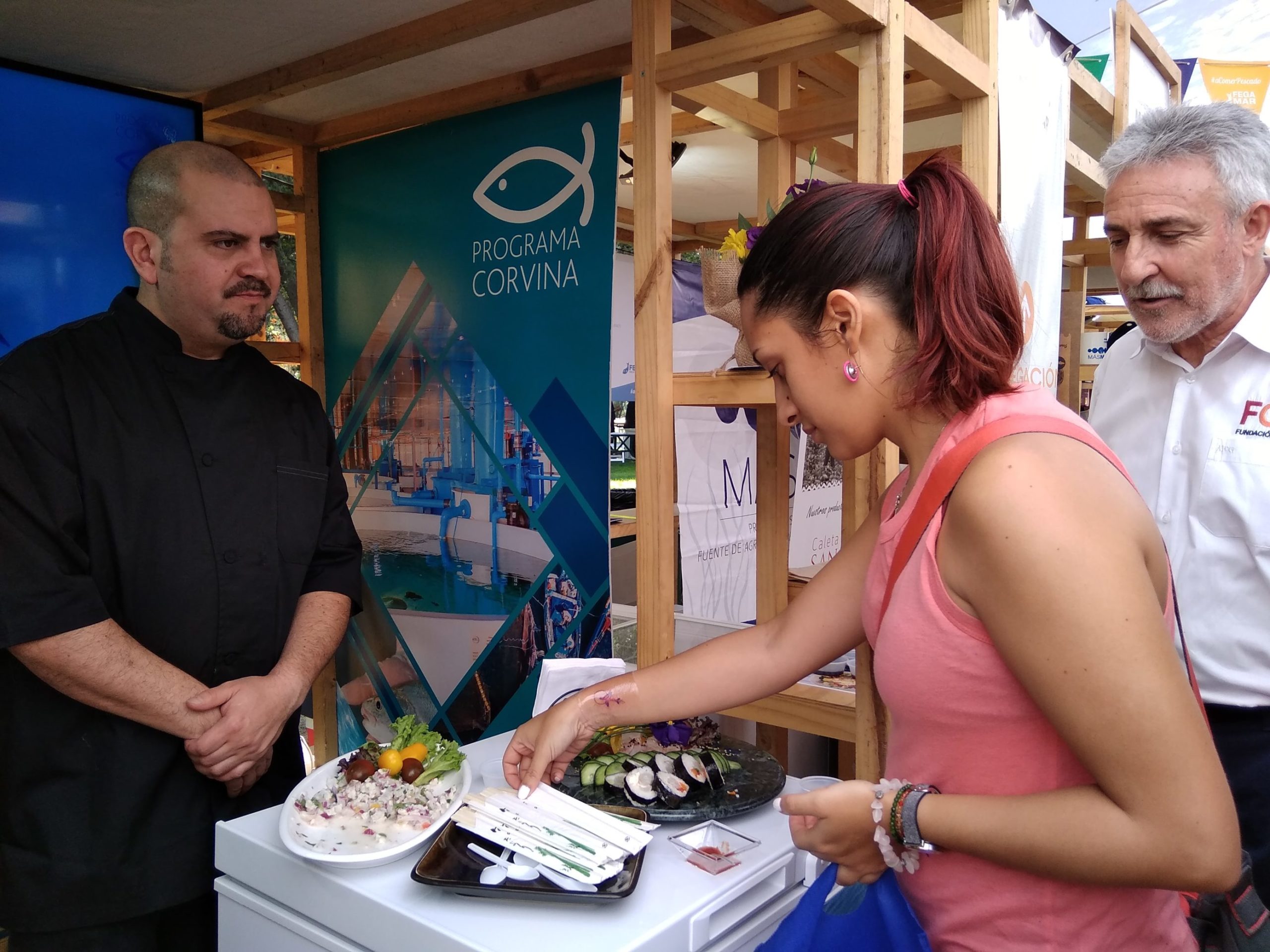 Exitoso debut de la corvina de cultivo en Fegamar 2019