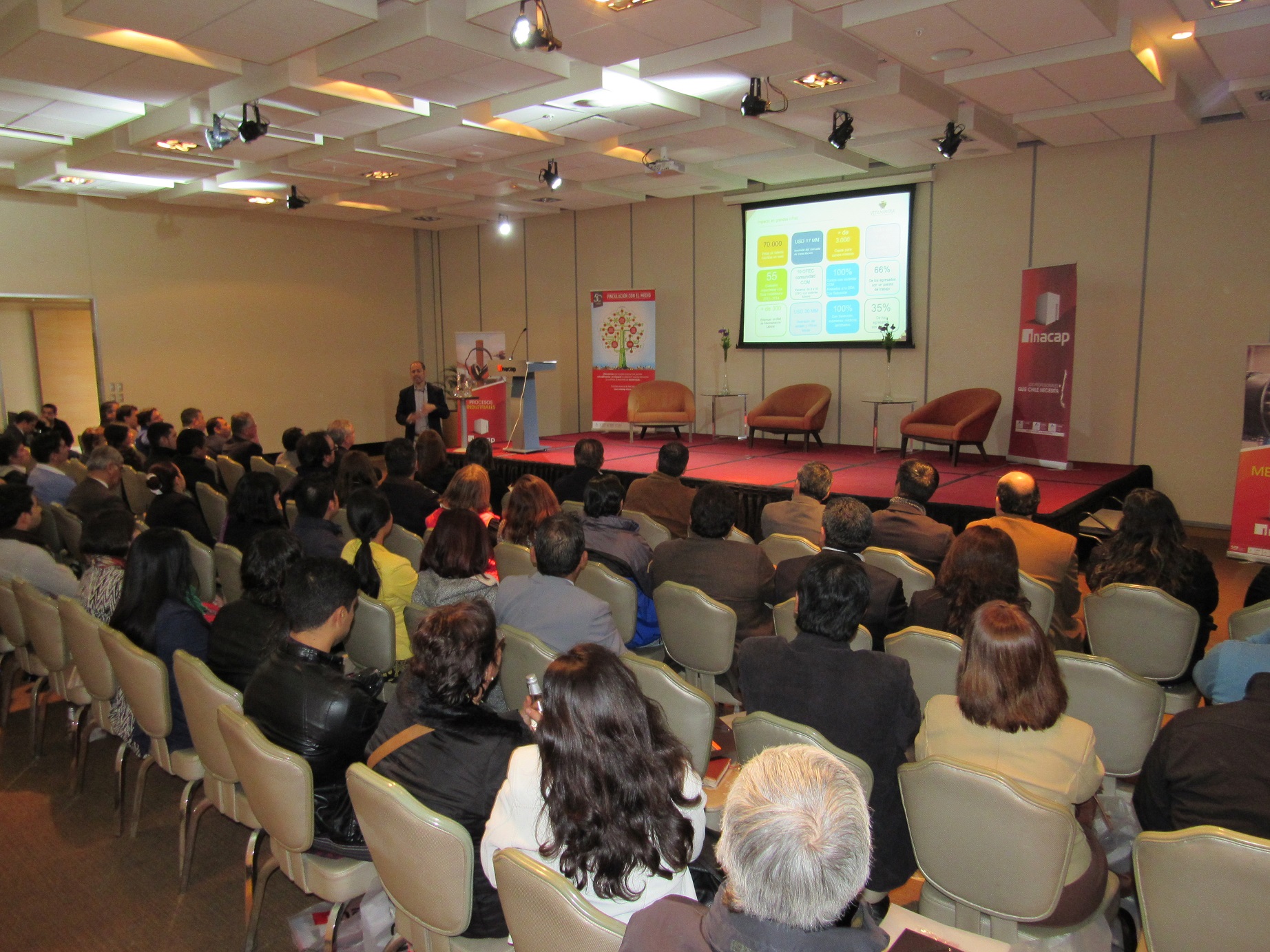 VetaMinera presenta su trabajo en seminario sobre capital humano de Inacap Copiapó