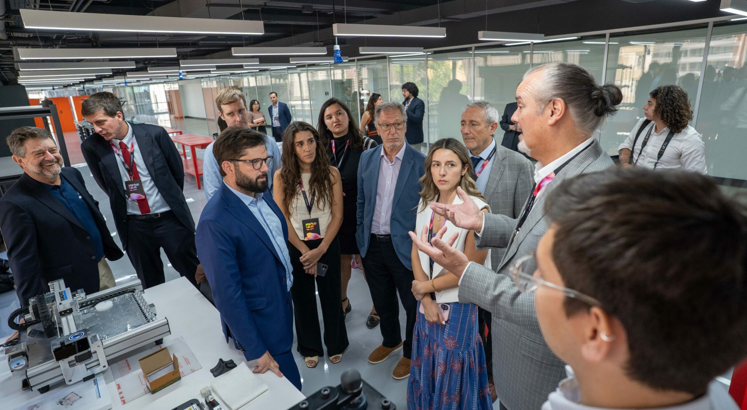 Presidente Boric inauguró startuplab.01, nuevo polo de ciencia, tecnología e innovación en el centro de Santiago