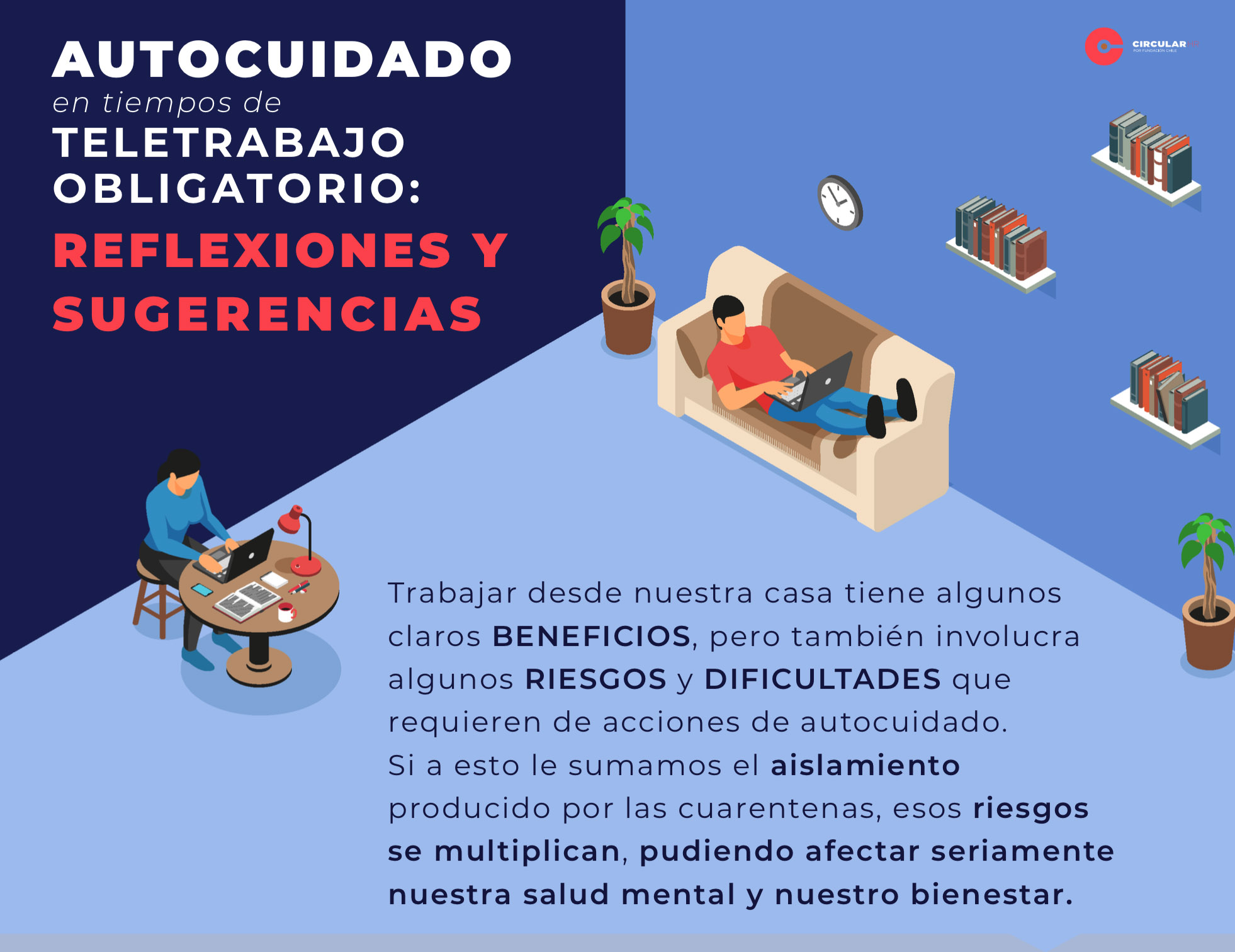 Autocuidado en tiempos de teletrabajo y aislamiento