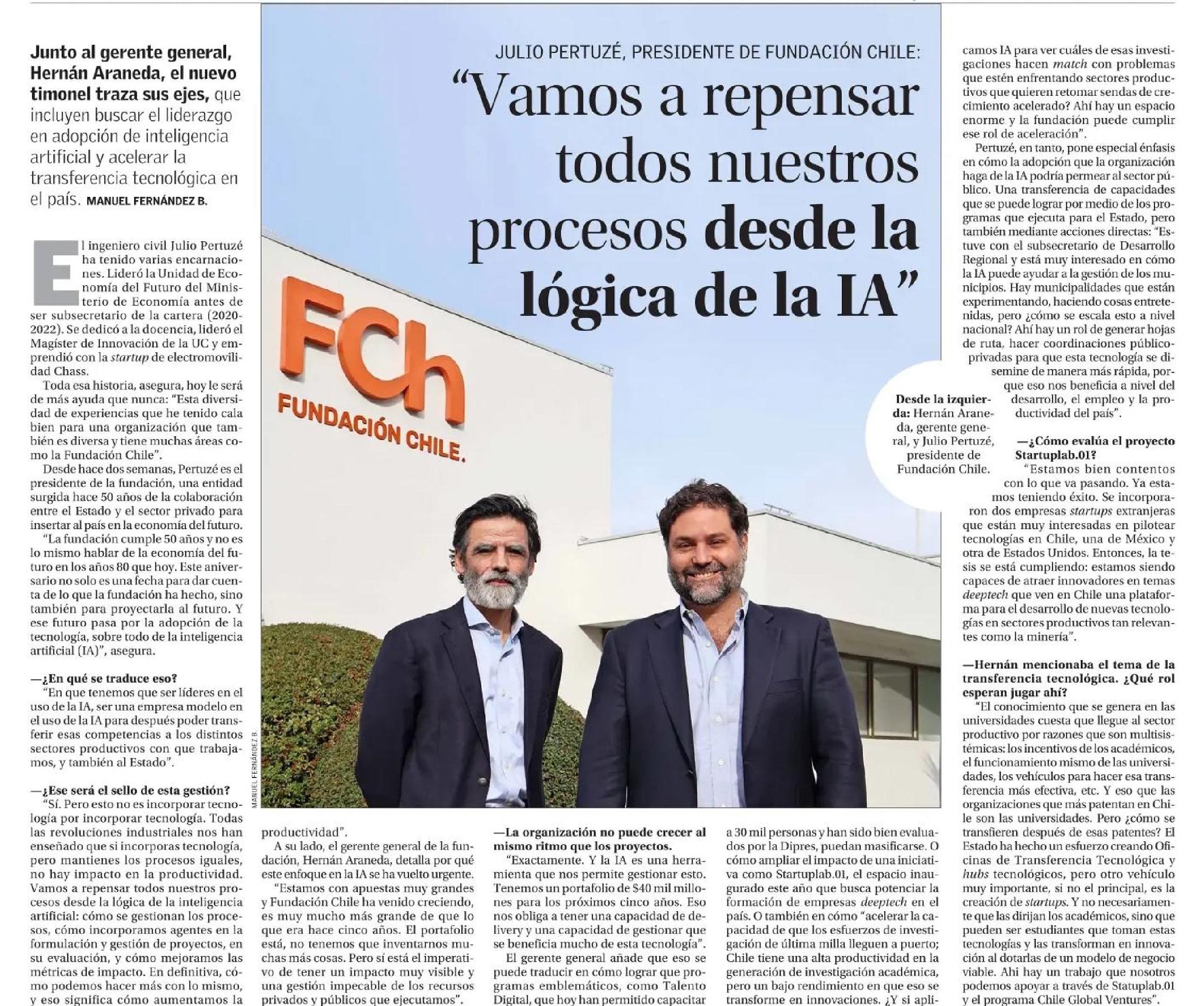 “Vamos a repensar todos nuestros procesos desde la lógica de la IA”