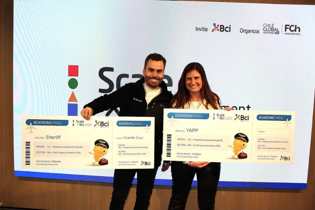 YAPP y Sheriff ganan Scale Bci 2026 y viajarán a Miami para impulsar su internacionalización